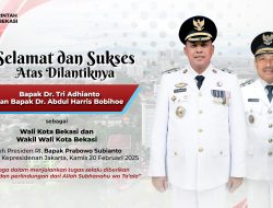 Tri – Harris Paparkan 7 Program Unggulan Percepatan Pembangunan di Kota Bekasi saat Paripurna.