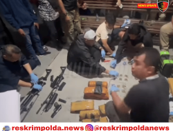 Polri Gagalkan Penyelundupan Senjata Menuju KKB di Puncak Jaya