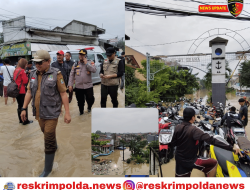 Hujan Deras, Sejumlah Tempat di Jatiasih Banjir: Camat dan Kapolsek Lakukan Pemantauan
