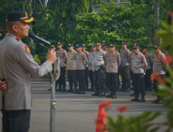 Kapolres Metro Bekasi Pimpin Apel Kesiapsiagaan Jelang Arus Balik Lebaran