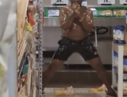 Warga Nigeria Ngamuk dan Mandi Minyak Goreng di Mall Kalibata City, Diduga Mabuk Berat