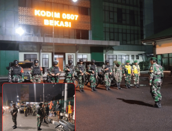 Kodim 0507/Bekasi Patroli Malam, Berikan Rasa Aman kepada Masyarakat