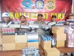 PENGGEREBEKAN KIOS DI BREBES, TIM GABUNGAN AMANKAN 40 RIBU BATANG ROKOK TANPA CUKAI