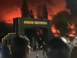 Markas Kodim 1307/Poso Dilalap Api, 90 Persen Bangunan Hangus, Seluruh Personel Selamat Tanpa Korban Jiwa