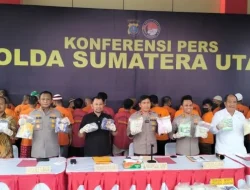 Ditresnarkoba Polda Sumut Ungkap 322 Perkara Narkotika, 499 Tersangka Diringkus di Tiga Wilayah