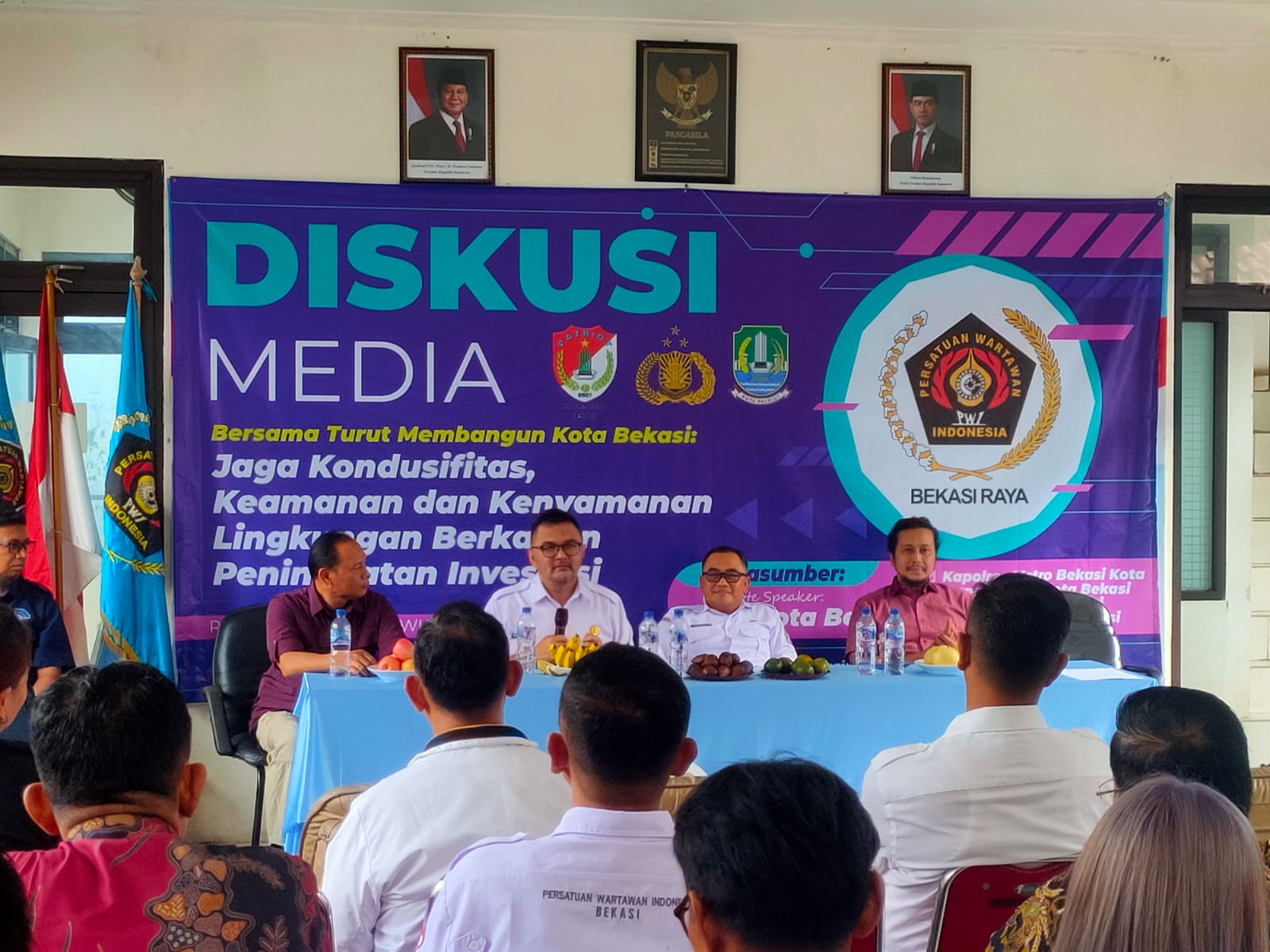 Diskusi Media Bersama PWI: Bersinergi Membangun Kota Bekasi yang Aman, Nyaman, dan Ramah Investasi