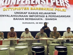 Bareskrim Polri Bongkar Perdagangan Ilegal Sianida, 9.888 Drum Disita dari Surabaya dan Pasuruan