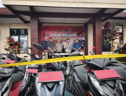 Penadah Motor Hasil Kejahatan Diringkus, Polres Kuningan Sita 13 Unit Sepeda Motor dari Rumah Tersangka