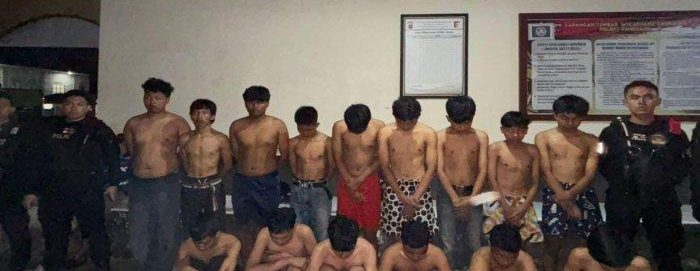 BELASAN PELAJAR SMK DITANGKAP TERLIBAT BENTROKAN BRUTAL DI SUMEDANG, DUA ORANG TERLUKA PARAH