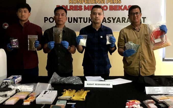 POLRES METRO BEKASI – Estafet Kepemimpinan Kasat Narkoba, Kompol Jerico Langsung Bongkar Jaringan Peredaran Narkotika Antarwilayah