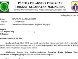 WARGA DAN TENAGA KERJA PUBLIK DI MALINGPING PERTANYAKAN KEJELASAN IURAN BULANAN UNTUK KEGIATAN PENGAJIAN TINGKAT KECAMATAN