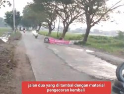 Perbaikan Jalan Dua (JADU) Pamanukan Dilakukan Secara Swadaya oleh H. Nasikin