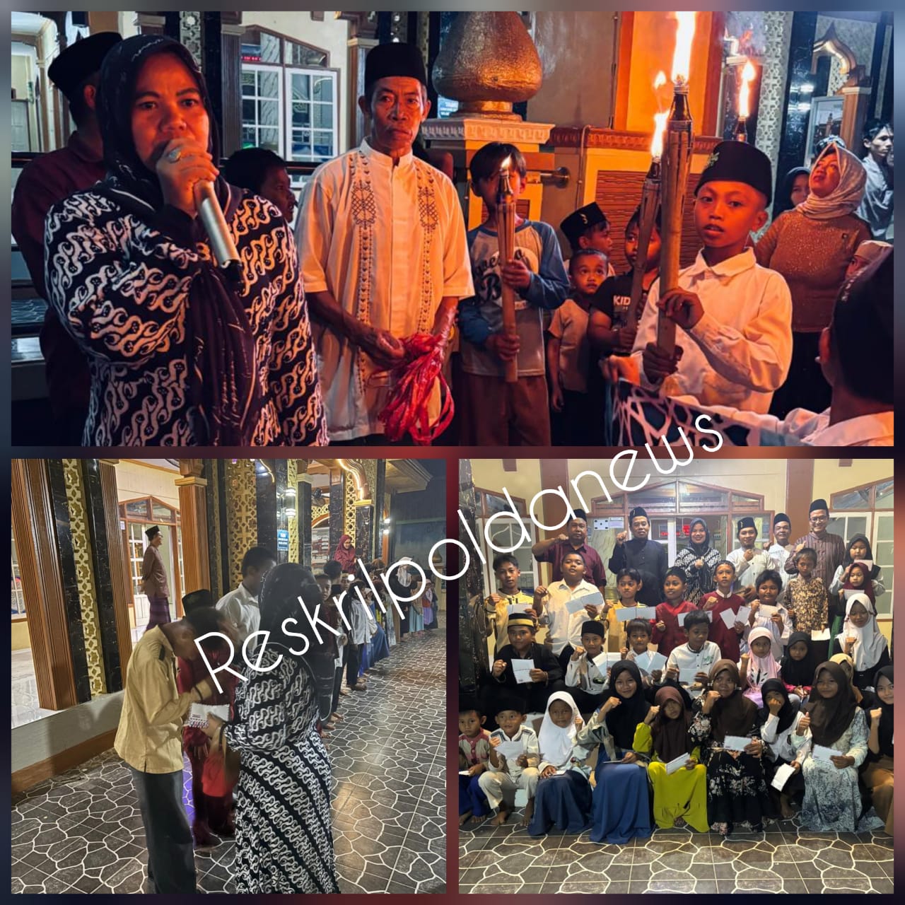 Kuwu Santing Berbagi Ke anak Yatim di Malam 1 suro Dan pawai obor