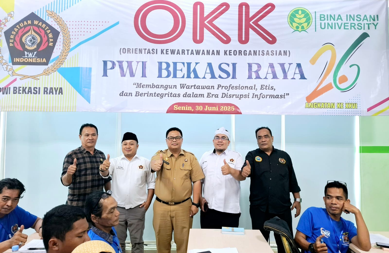 OKK PWI Bekasi Raya Angkatan 26: DPRD, Diskominfostandi, dan PWI Satukan Visi Cetak Wartawan Profesional