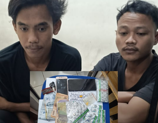 UNIT RESKRIM POLSEK KEDUNGWARINGIN AMANKAN TIGA PRIA MUDA TERKAIT PENGEDARAN OBAT TERLARANG DI KAWASAN PERMUKIMAN WARGA