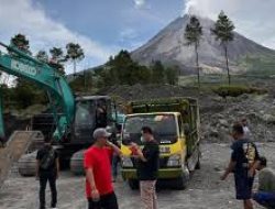 Operasi Gabungan Mabes Polri Gerebek Lokasi Penambangan Ilegal di Kaki Gunung Merapi