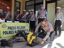 Tegas! Polres Karangasem Sita dan Potong 67 Knalpot Bising Demi Jaga Ketenangan Publik