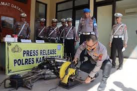 Tegas! Polres Karangasem Sita dan Potong 67 Knalpot Bising Demi Jaga Ketenangan Publik