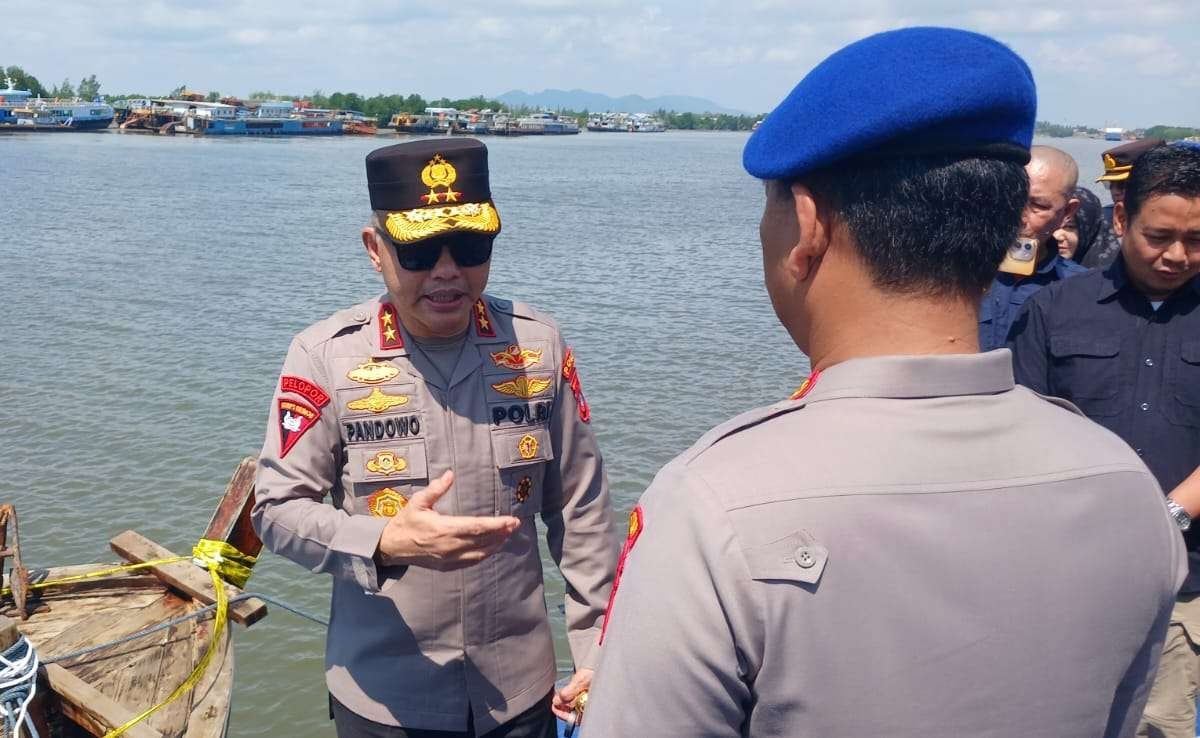 Kapolda Babel Irjen Pol Hendro Pandowo Tinjau Langsung Kasus Penyelundupan 20 Ton Timah Tujuan Singapura