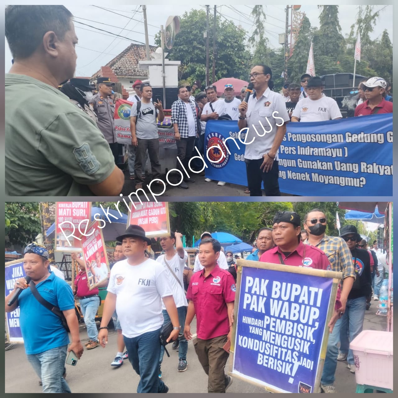 21 Organisasi Wartawan Geruduk Pendopo Indramayu, Tolak Pengosongan Gedung Graha Pers!