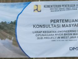 SOSIALISASI AWAL PROYEK PENANGANAN SUNGAI CIPUNAGARA MELALUI PKM-1 DIGELAR DI PAMANUKAN