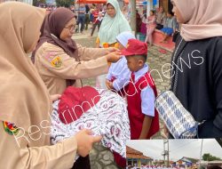 Antusiasme Siswa SDN Satu Puntang Di MPLS Hari Pertama,Ada Yang Diantar Ibu-Bapak