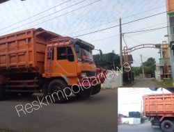 Resah Kendaraan Truk Besar Lalu Lalang,Warga Di jalan jangga Terisi MintaPemangku Kebijakan Turun Tangan