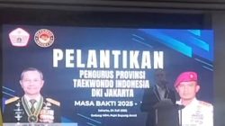 Ketua Umum PBTI Pusat Letnan Jendral Richard Taruli Horja Tampubolon S.H., M.M., melantik dan mengukuhkan Mayjen TNI Dr. Oni Junianto Sebagai Ketua Umum Taekwondo DKI Jakarta