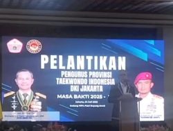 Ketua Umum PBTI Pusat Letnan Jendral Richard Taruli Horja Tampubolon S.H., M.M., melantik dan mengukuhkan Mayjen TNI Dr. Oni Junianto Sebagai Ketua Umum Taekwondo DKI Jakarta
