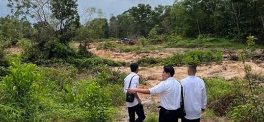 Subdit Tipidter Ditreskrimsus Polda Babel Tindaklanjuti Tambang Ilegal di Belakang Hotel Soll Marina