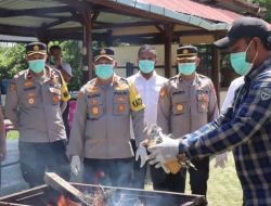 Polres Aceh Besar Bakar Ribuan Batang Ganja & Puluhan Gram Sabu: Komitmen Tegas Perang Narkotika