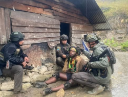 Anggota KKB Male Telenggen Diciduk Satgas Damai Cartenz di Honai Wilayah Wuyuneri