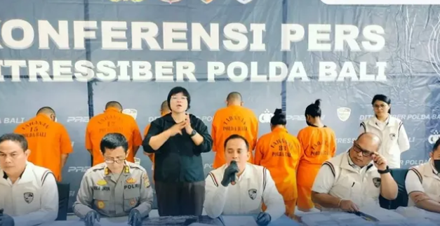 Sindikat Judi Online Kamboja Tipu Ratusan Warga Bali Lewat Rekening Bodong, Enam Pelaku Diciduk