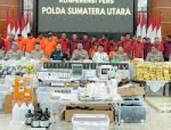 Operasi Antinarkoba Polda Sumut Semester I 2025: Ungkap 3.078 Kasus, Sita Lebih dari 1,6 Ton Narkotika dan Ringkus Hampir 4 Ribu Tersangka