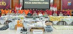 Operasi Antinarkoba Polda Sumut Semester I 2025: Ungkap 3.078 Kasus, Sita Lebih dari 1,6 Ton Narkotika dan Ringkus Hampir 4 Ribu Tersangka