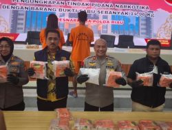 Tiga Kali Antar Sabu, Dua Kurir Dibekuk Polda Riau: Total Barang Bukti Hampir 15 Kilogram