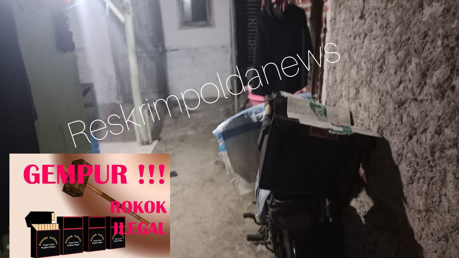 Diduga J Warga Desa Krimun Menjual Rokok Ilegal keliling Desa