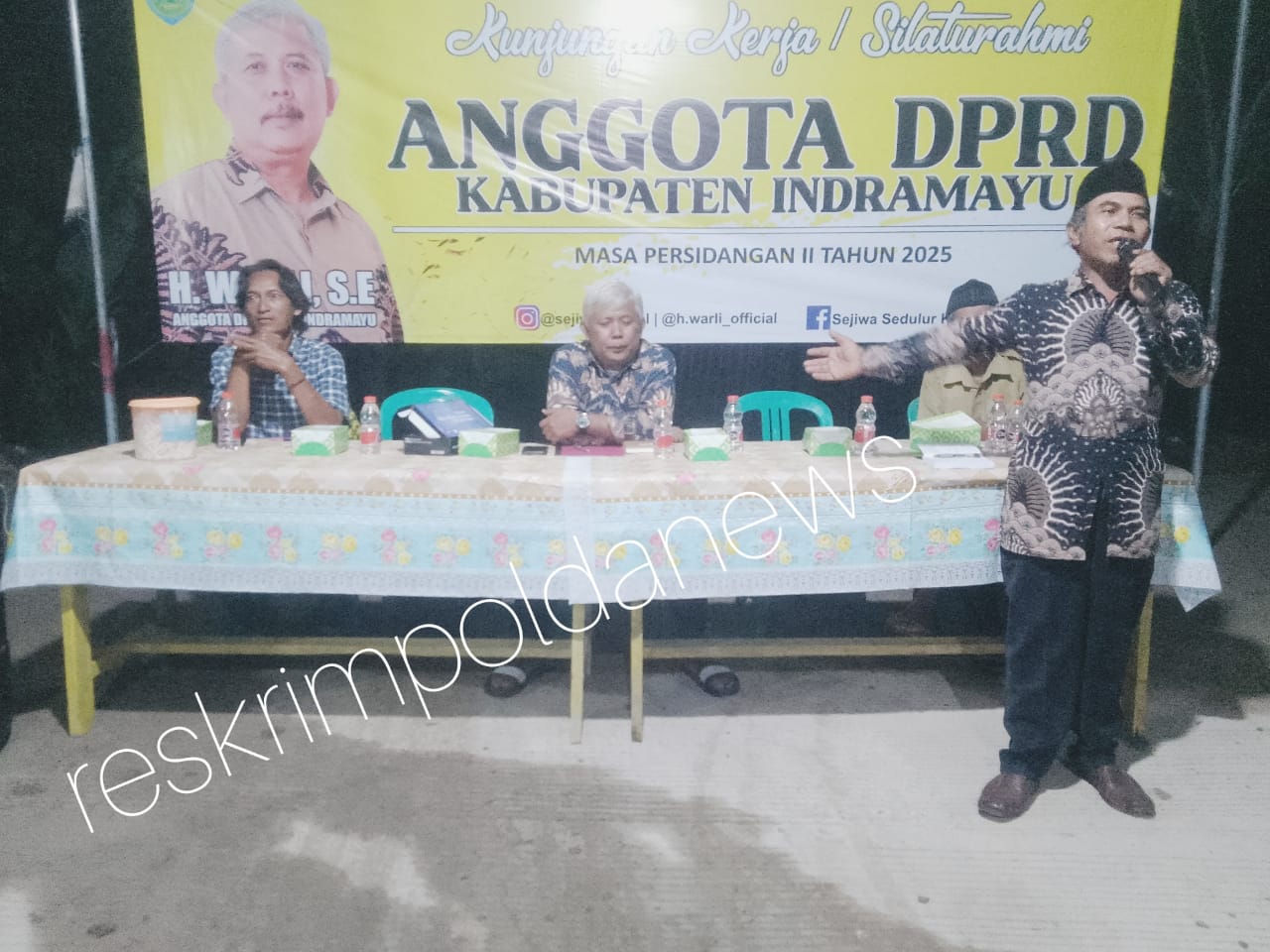 Anggota Dewan H. Warli Fraksi Golkar Gelar Reses ke II Di Desa Santing Masa Sidang Tahun 2025