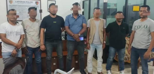 POLDA ACEH TANGKAP 7 TERDUGA PELAKU KERIBUTAN DI KANTOR PERKIM ACEH, PREMANISME TAK DIBERI RUANG