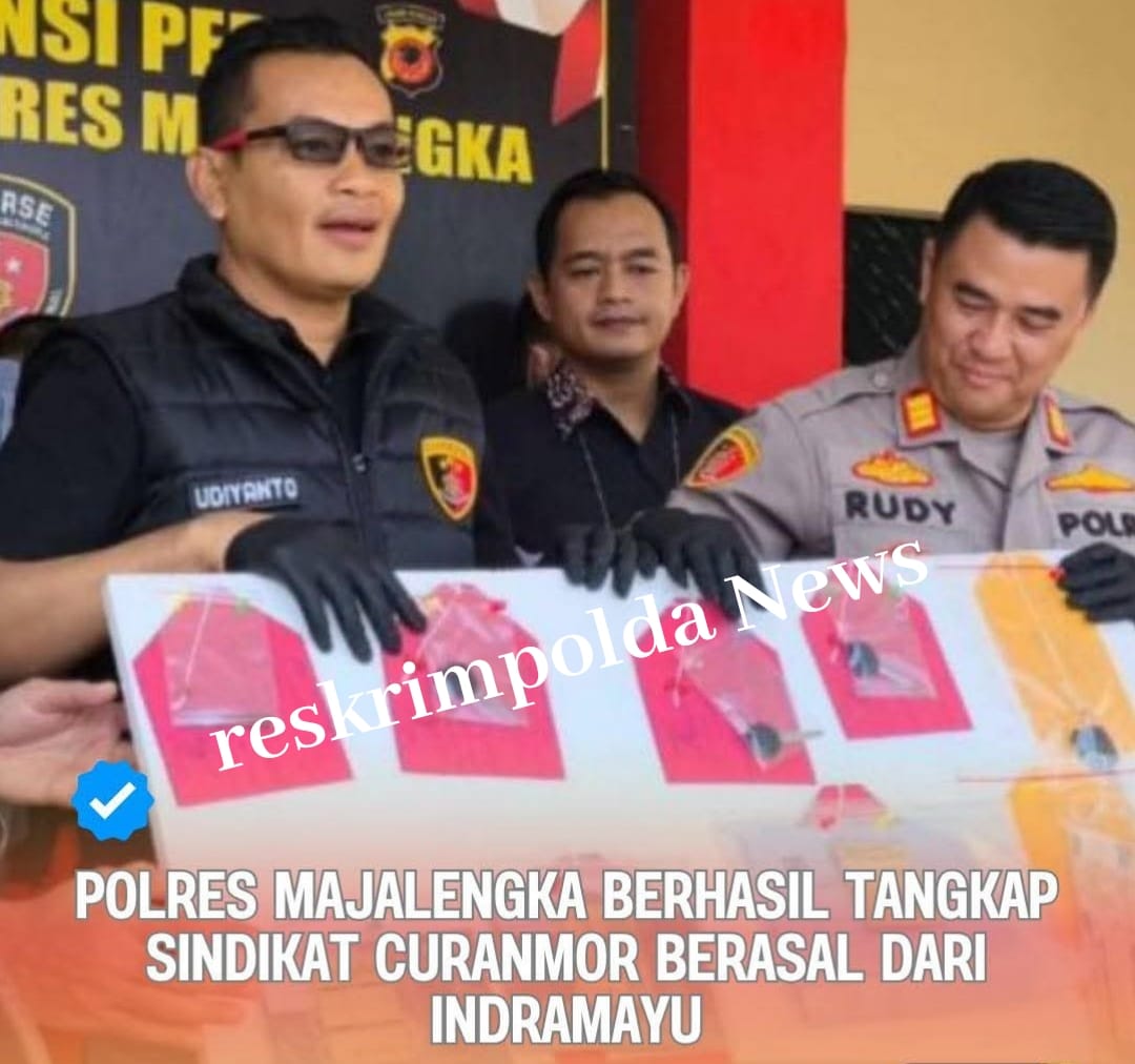 Polres Majalengka membongkar sindikat pencurian kendaraan bermotor (curanmor) lintas kabupaten.