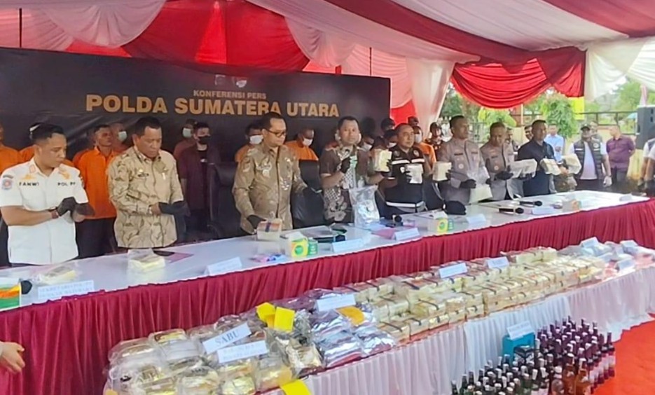 Polda Sumut Bongkar 100 Kg Sabu Jaringan Internasional, Ungkap Modus Peredaran di Tanjungbalai