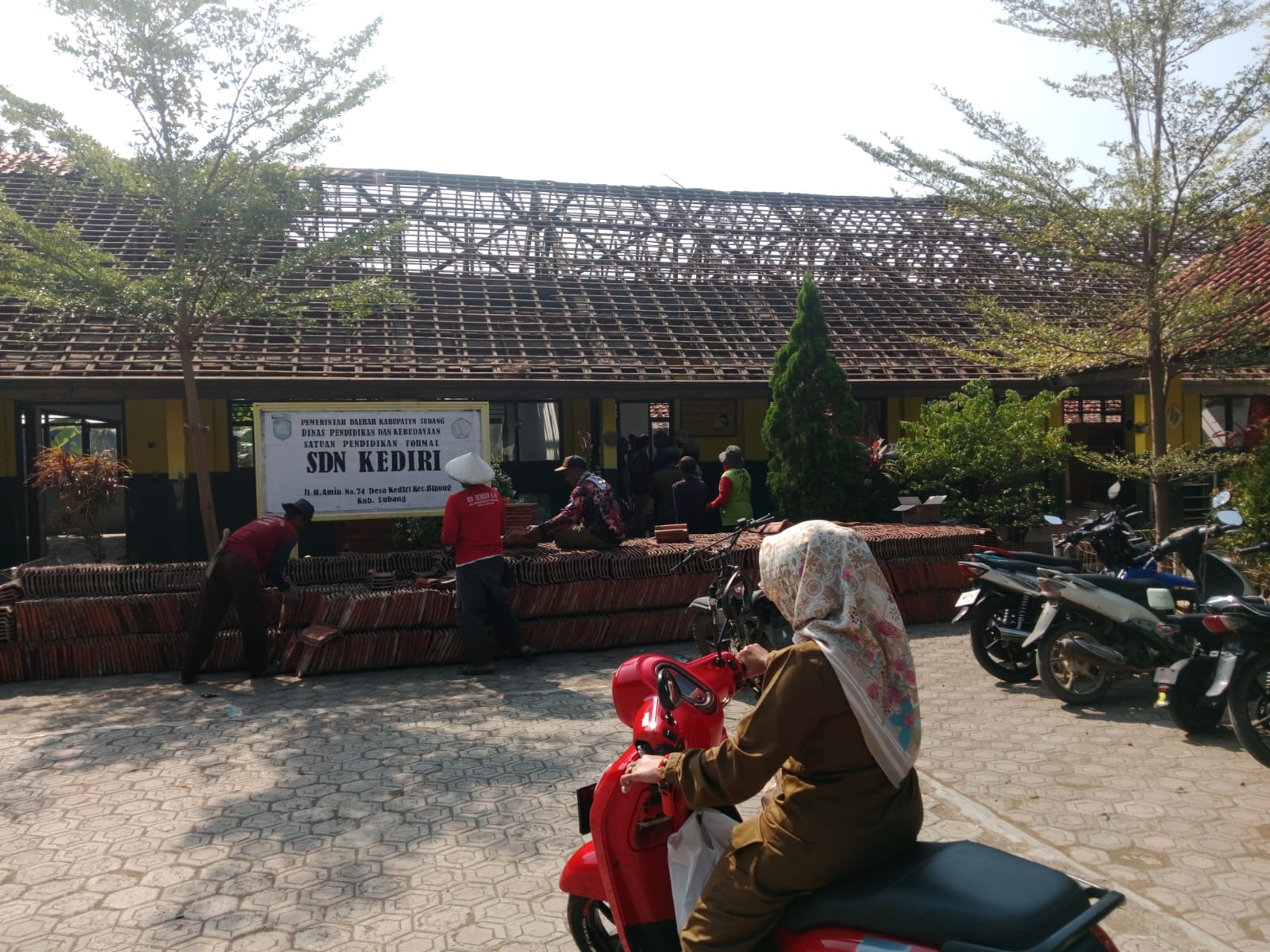 SD Negeri Kediri Diduga Tidak Transparan, Papan Proyek Bantuan DAK APBN Tidak Terpasang
