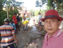 Swadaya Warga Dan kepala Desa,Pembangunan Jembatan Jalan Usaha Tani RT 06 Terwujud