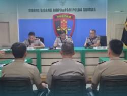 Polda Sumsel Terapkan Sanksi Kode Etik Kepada Tiga Perwira Atas Kasus Gugurnya Briptu Farras