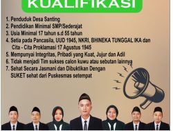 Pilwu 2025, Panpilwu Desa Santing Buka Rekrutmen KPPS