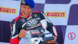 BRIPDA I PUTU ADI KARTIKA PUTRA CATAT PRESTASI GEMILANG DI AJANG MANDALIKA RACING SERIES 2025