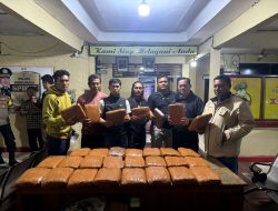 Satresnarkoba Polres Sarolangun Gagalkan Peredaran 42 Kilogram Ganja Jaringan Lintas Provinsi