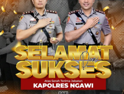 Tongkat Kepemimpinan Kapolres Ngawi Resmi Beralih, AKBP Prayoga Angga Widyatama Gantikan AKBP Charles Pandapotan Tampubolon