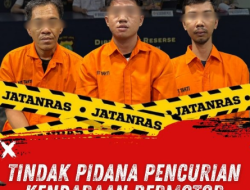 Subdit Jatanras Polda Metro Jaya Rilis Penangkapan Pelaku Curanmor Bersenjata Api
