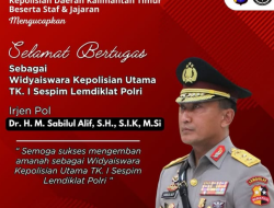 Polda Kalimantan Timur Sampaikan Ucapan Selamat Bertugas kepada Irjen Pol Dr. HM Sabilul Alif